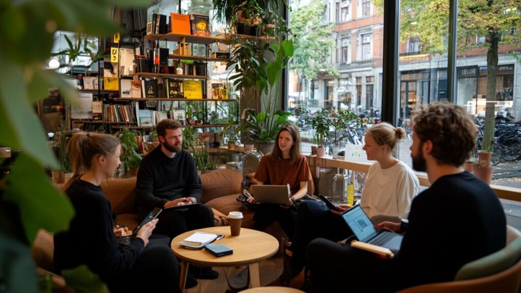 digital nomads dans un coliving