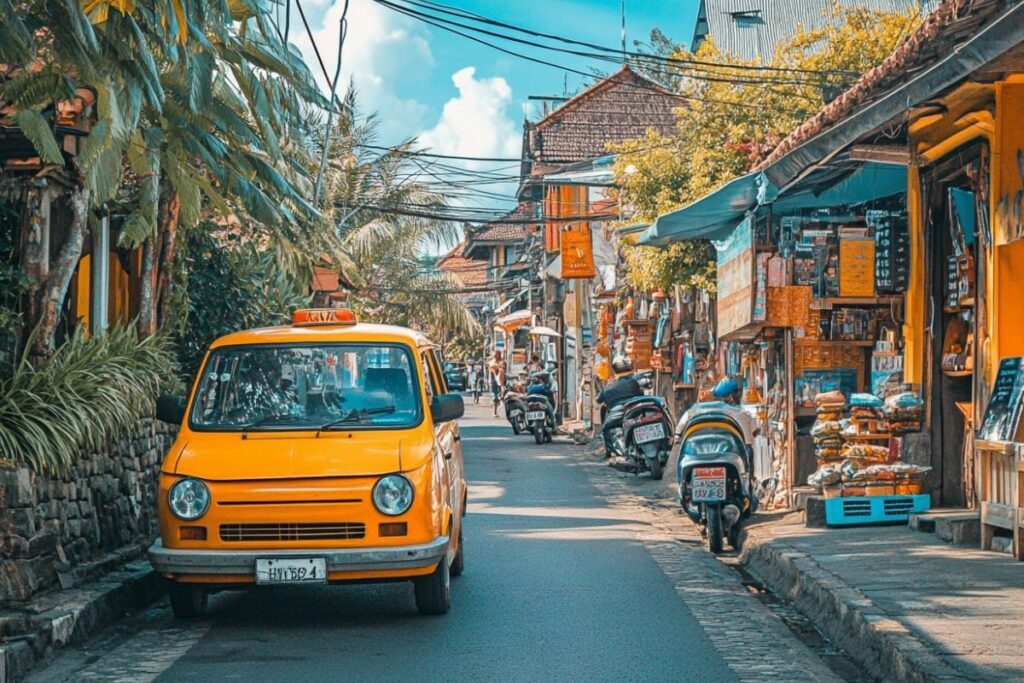 prendre le taxi à bali