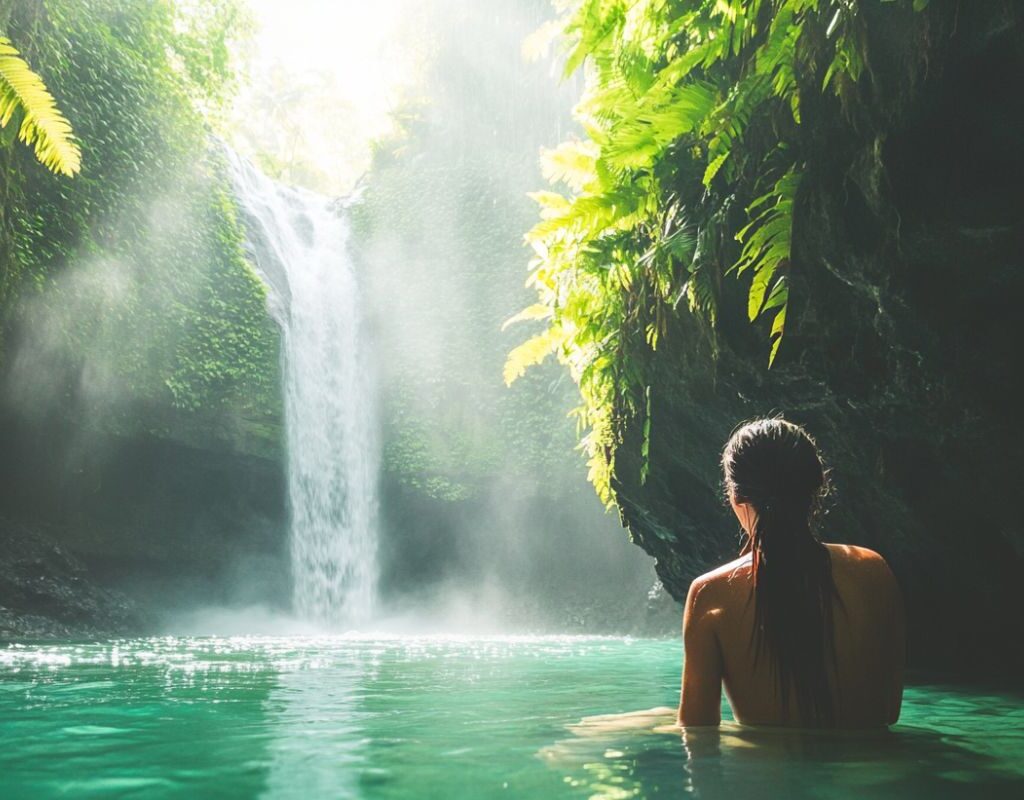 que faire à bali en famille cascades