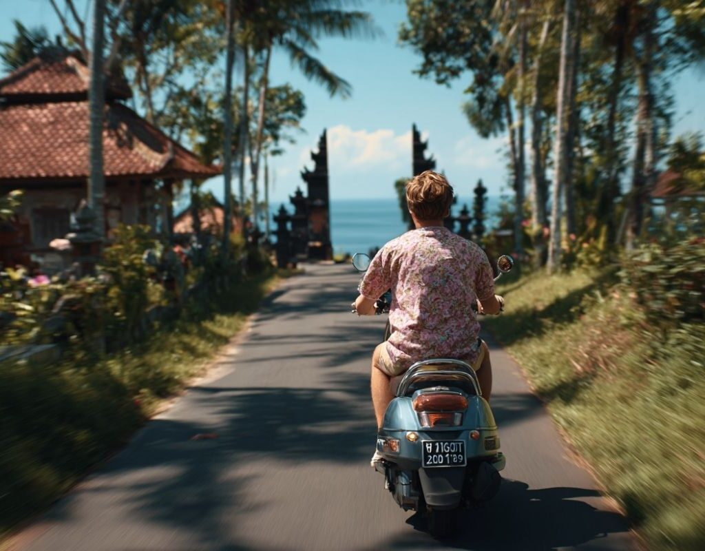 conduire un scooter à bali
