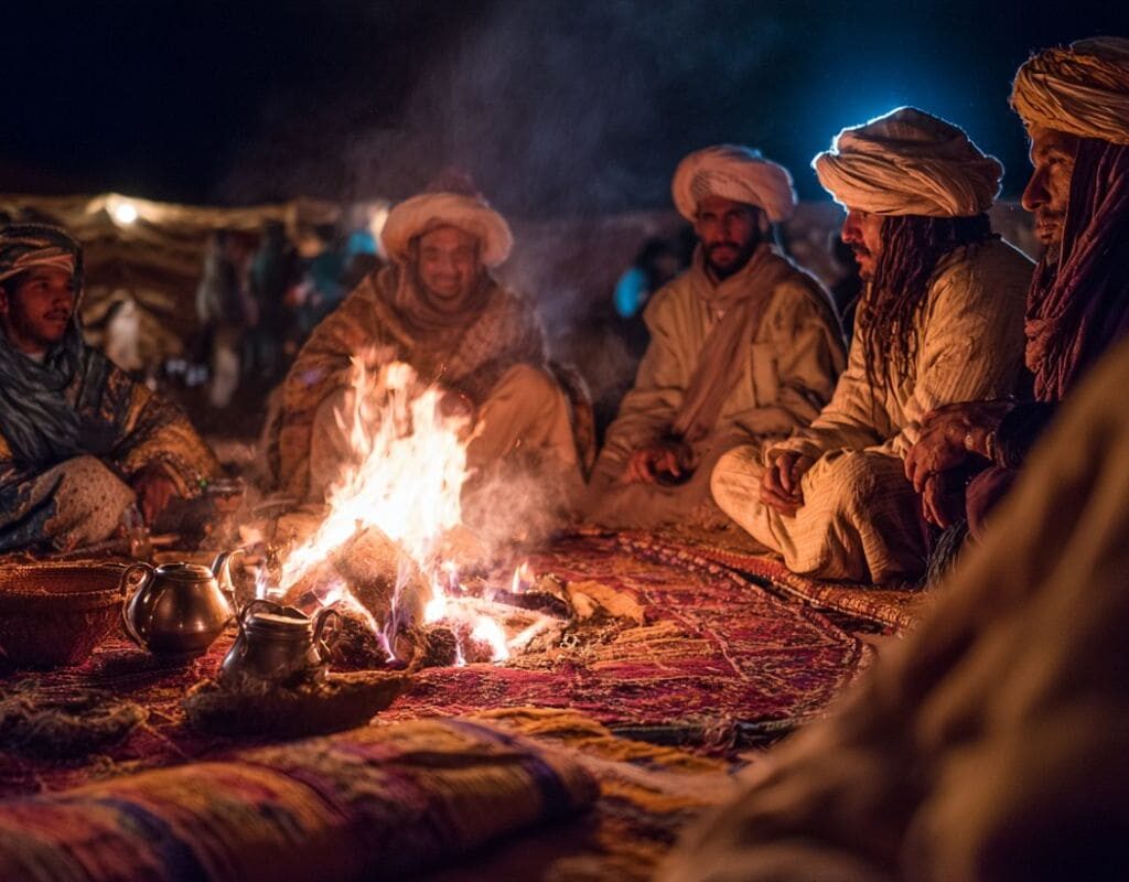 faire du bivouac dans le désert marocain