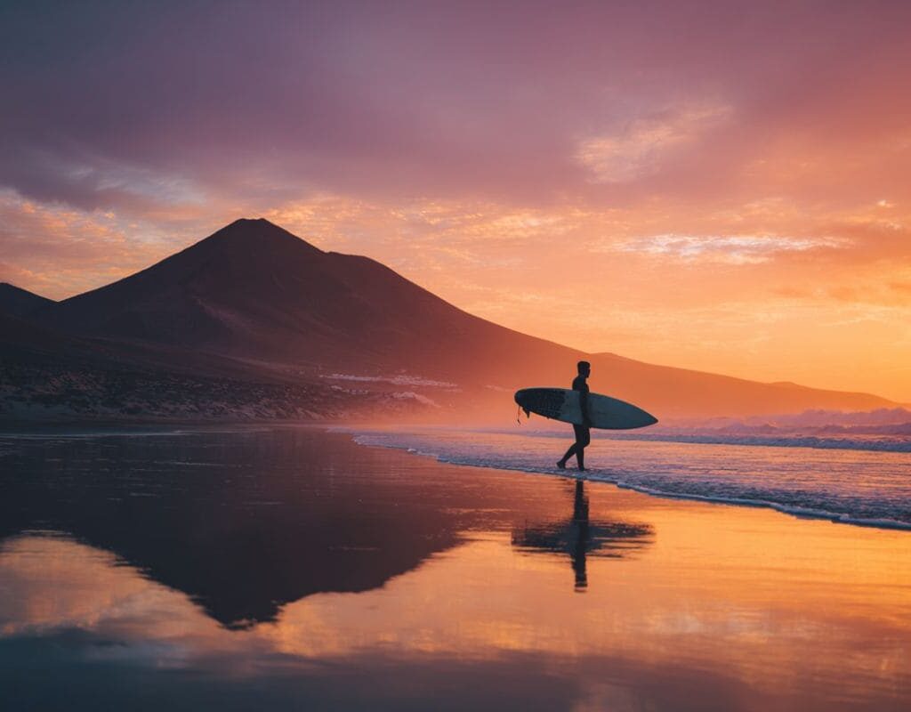 surfeur à fuerteventura
