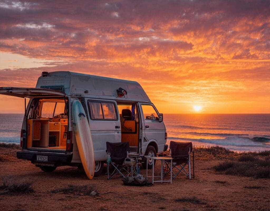 van pour surfer australie