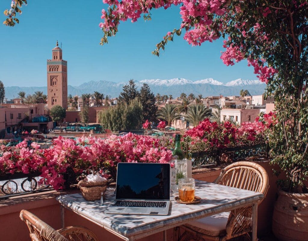 être digital nomad à marrakech