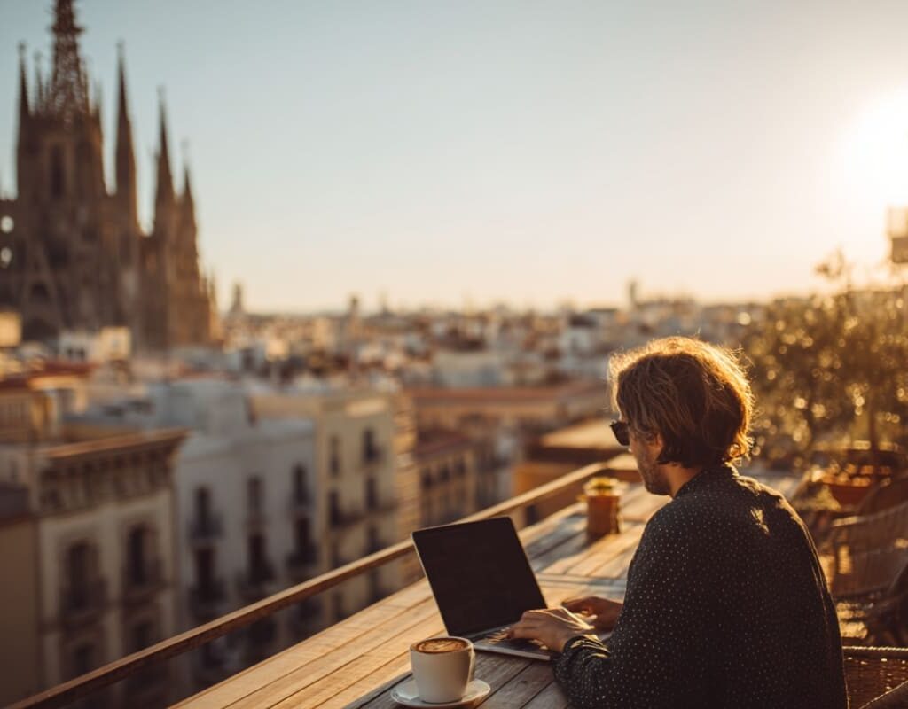digital nomad à barcelone