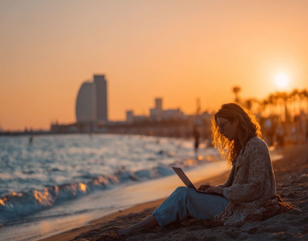 s'installer comme digital nomad à barcelone