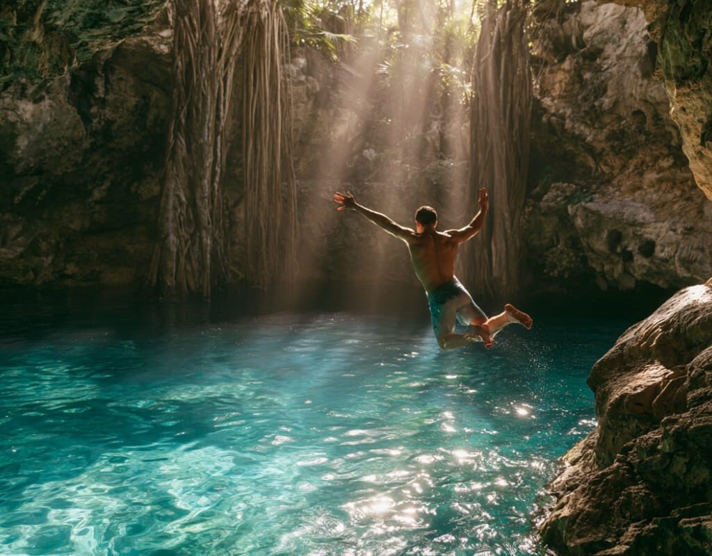 voyageur cenote mexique