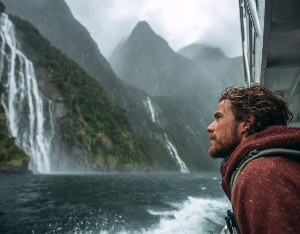 voyageur à milford sound