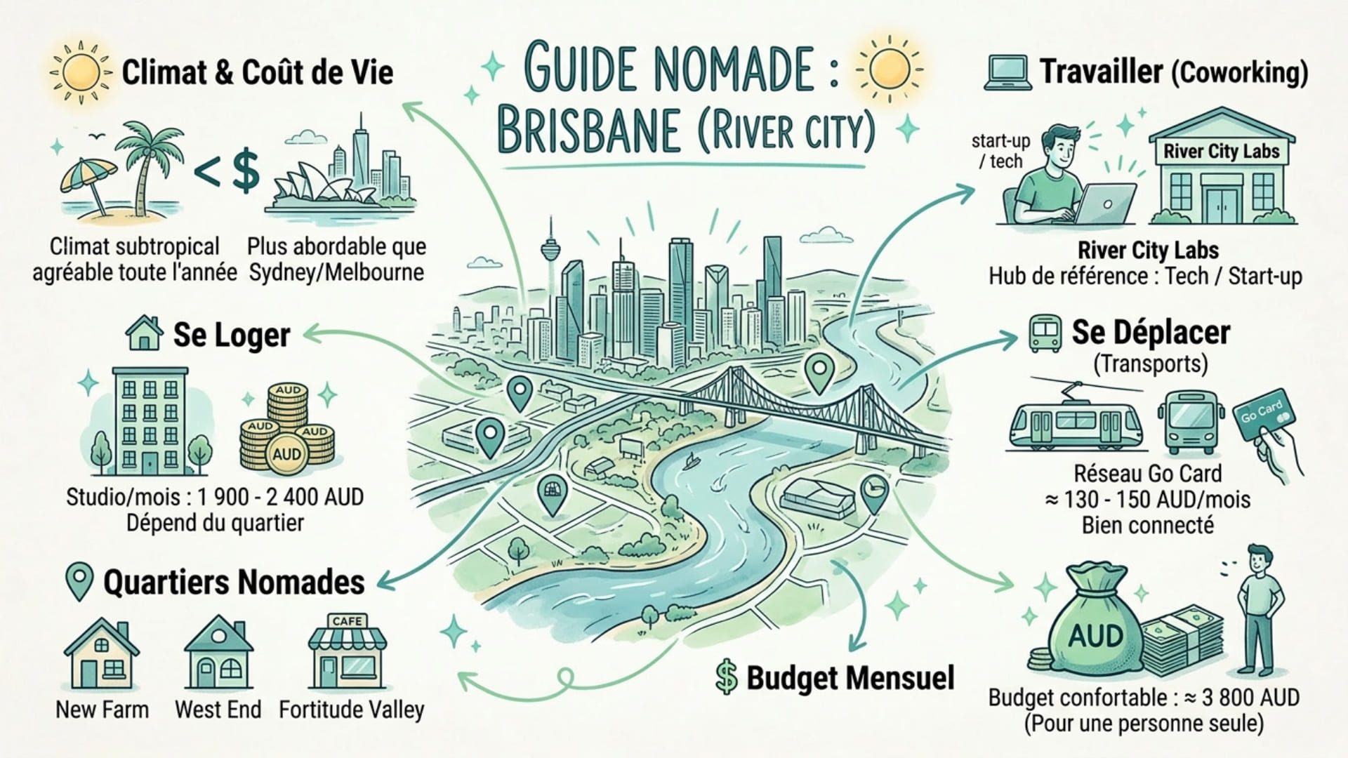 infographie brisbane australie