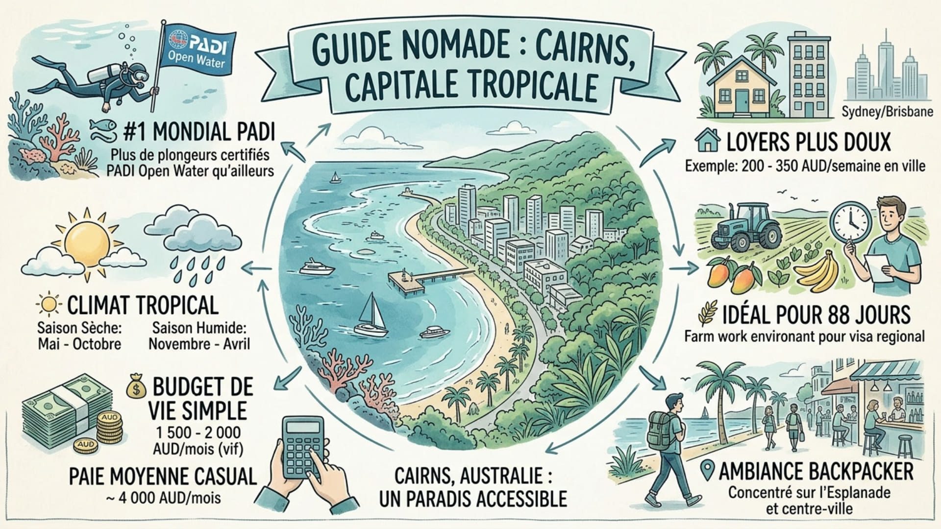 infographie cairns australie