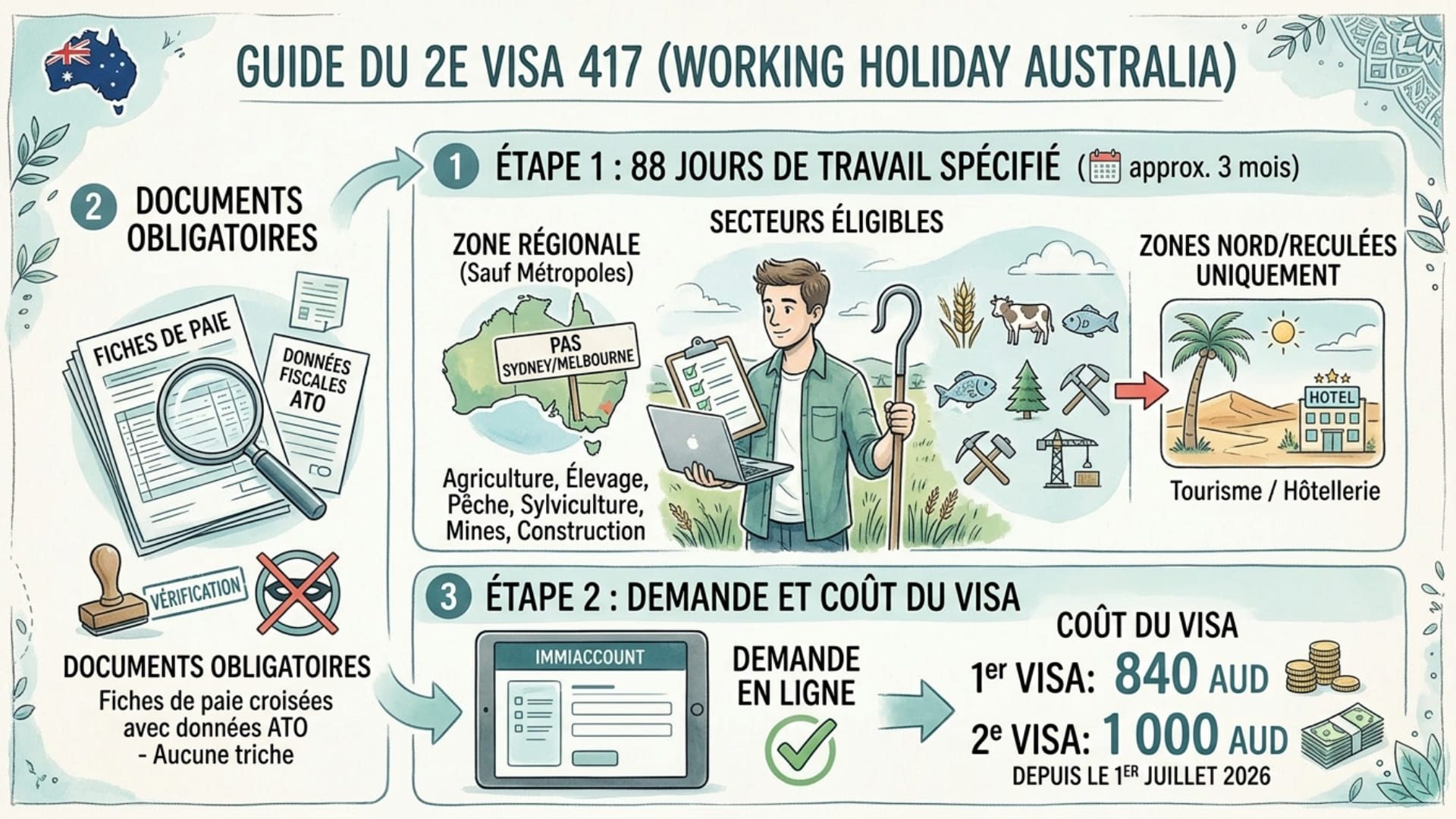 infographie pvt australie