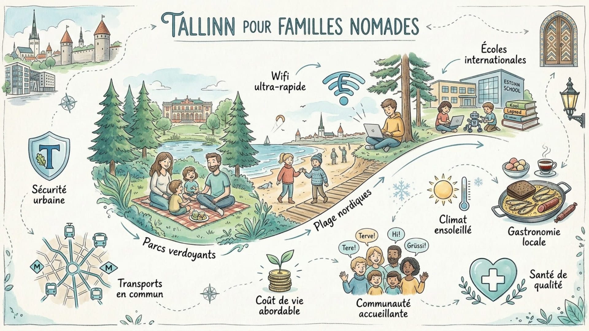 infographie tallinn destination famille nomade