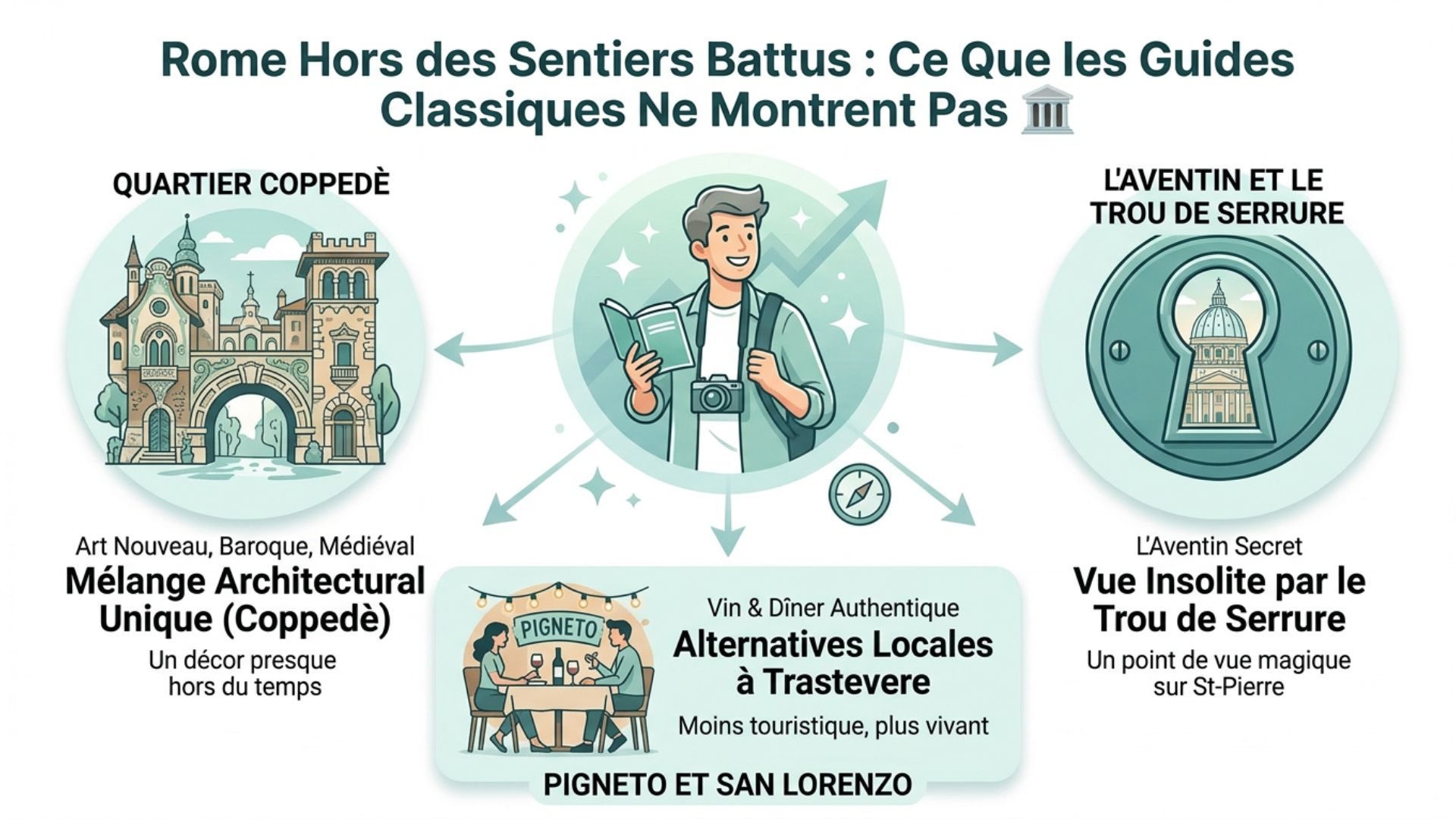 infographie rome hors des sentiers battus